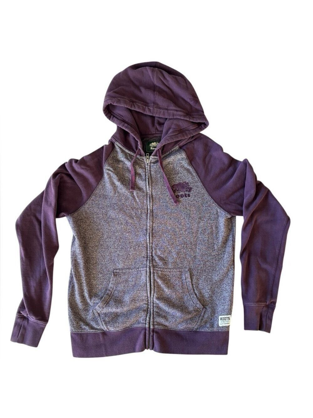 Roots Salt and Pepper Purple Hoodie Medium